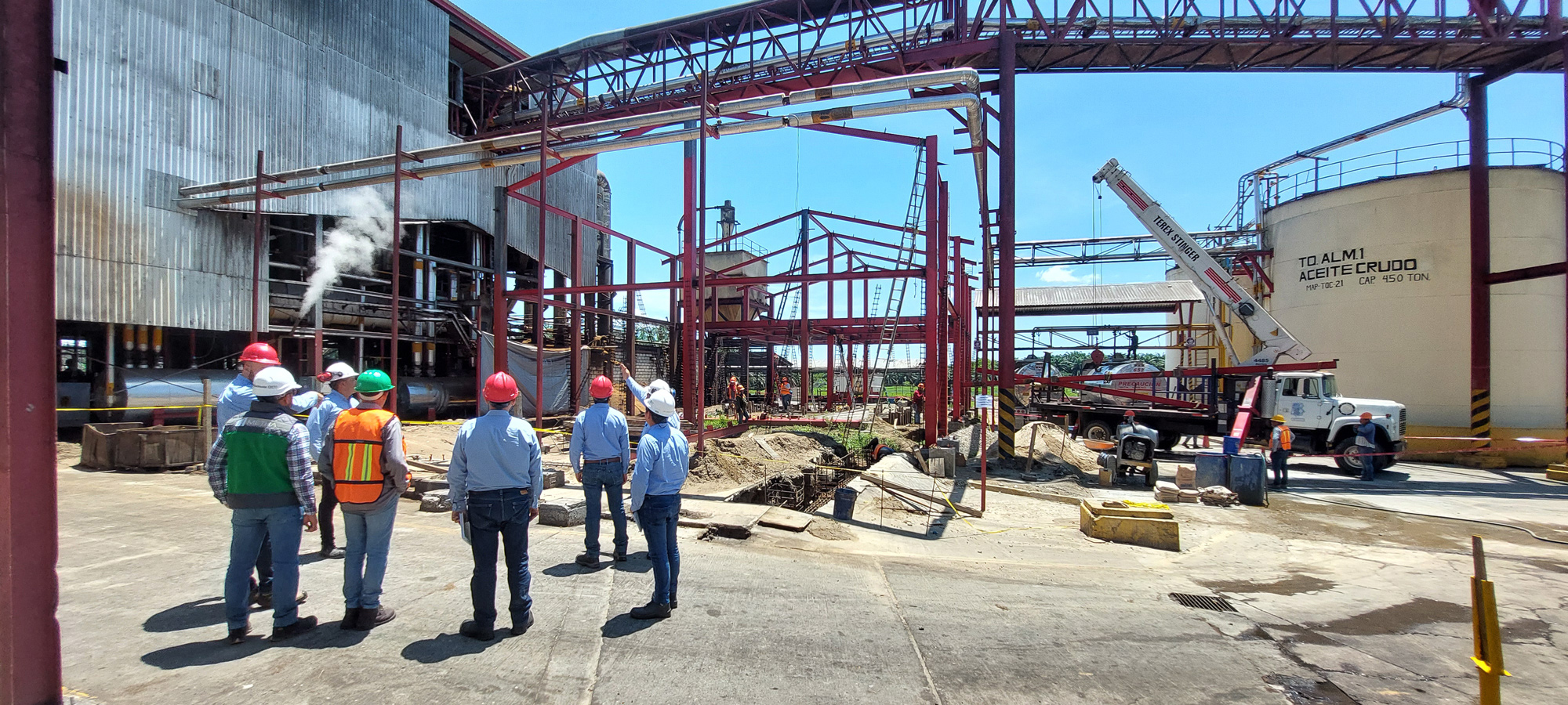 Equipo de Grupo METHA en obra estructural